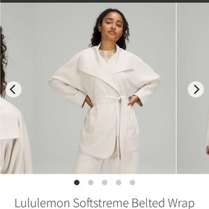 Lululemon Softstreme Belted Wrap, size M/L, Trench. NWT